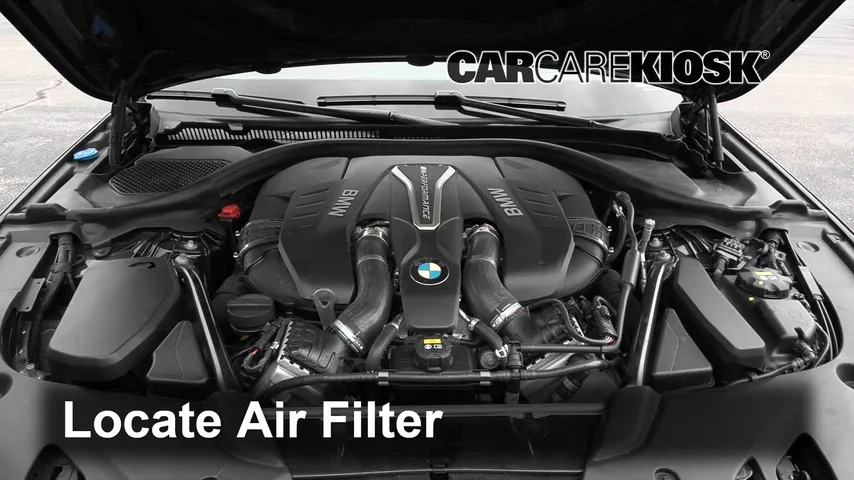 2018 BMW M550i xDrive 4.4L V8 Turbo Filtro de aire (motor)